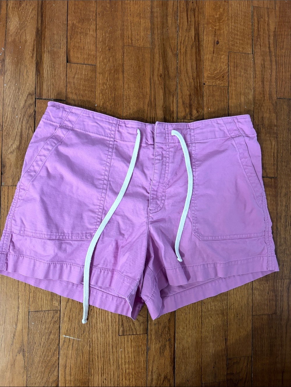 LOFT Lilac Drawstring Athletic Shorts